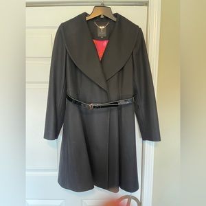 Stunning size 5 Ted Baker belted swing coat- like new! Truly a show stopper!
